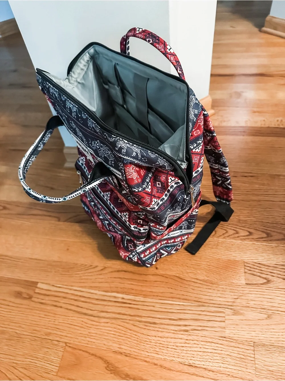 Top zip style travel backpack